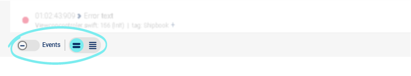 display log information and log session