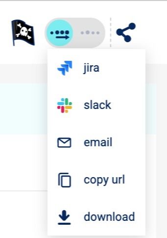 share log data button